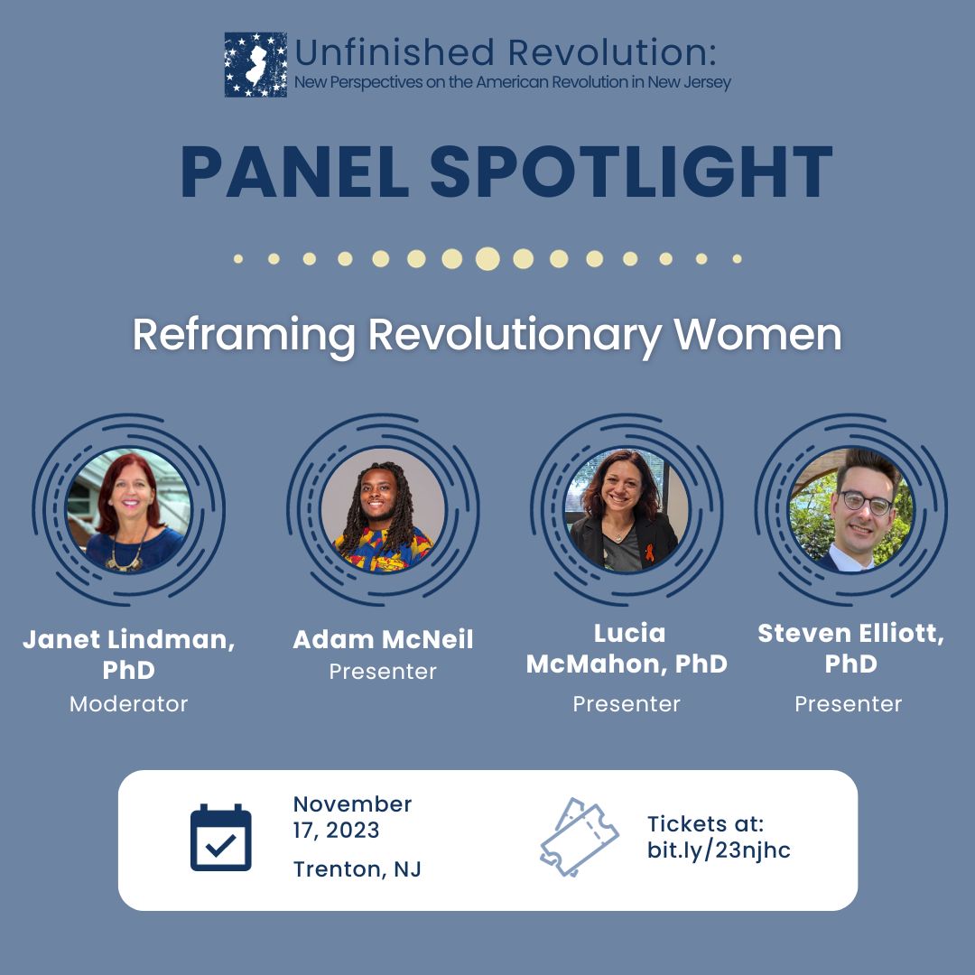 Would you like to learn more about how women navigated the Revolution? Join us on Nov 17th to hear about the challenges and opportunities women navigated during this era. Tickets at bit.ly/23njhc @CulturedModesty @RowanUniversity @Rutgers_Newark @RutgersU