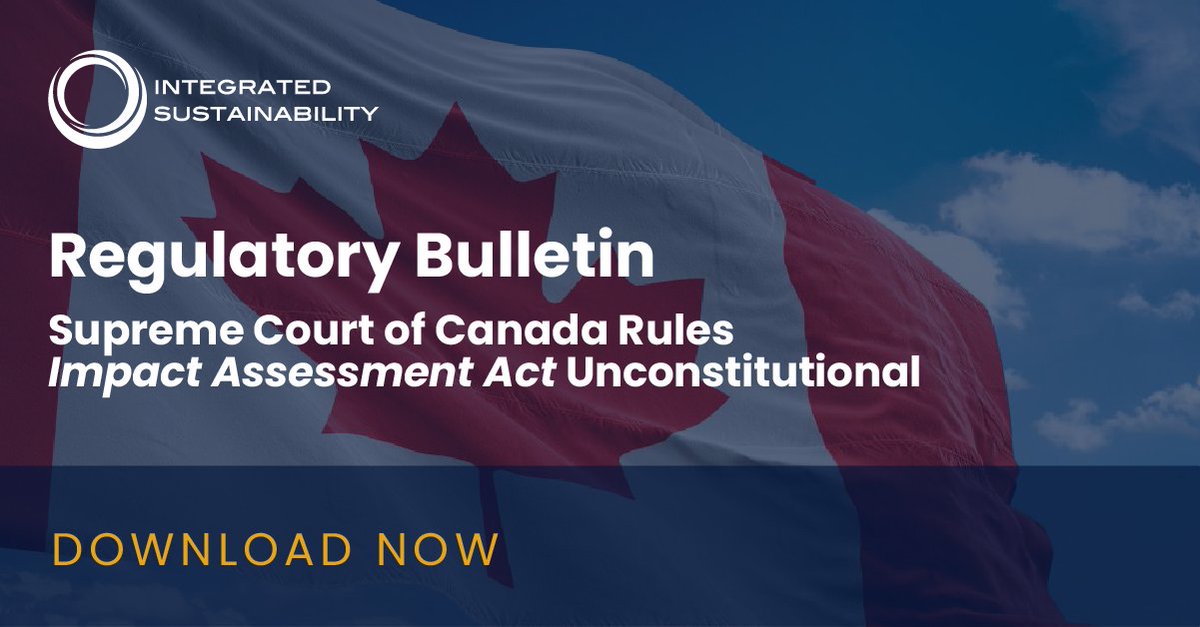 The October Regulatory Bulletin has been released. Download it now to learn more about #climateaction initiatives and #policyupdates from across Canada.

👉 bit.ly/3QKcyfJ

#regulatorycompliance #regulatoryupdates #industrynews