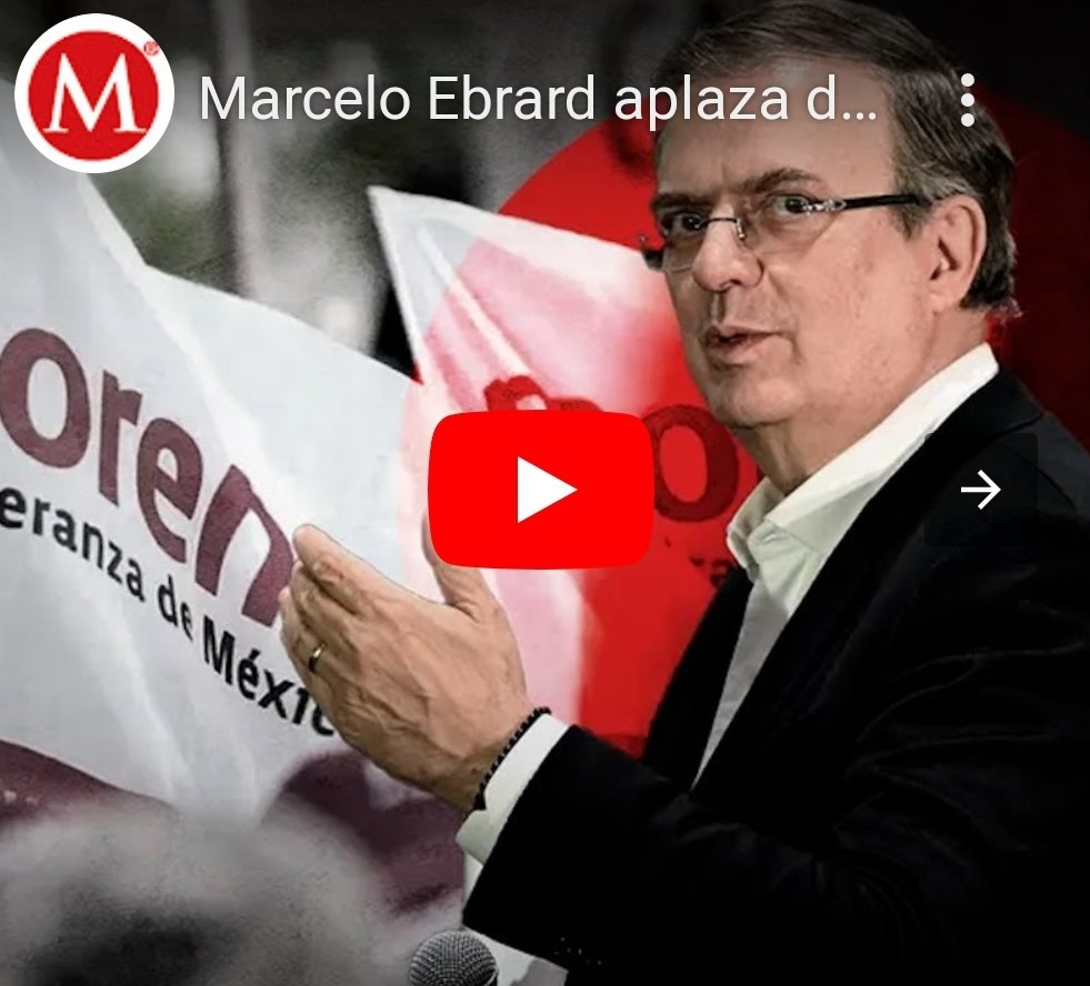 MarceloE2024's tweet photo. El Ex Canciller Marcelo @m_ebrard aplaza decisión sobre su futuro político; ante la falta de resolución al recurso que presentó ante la Comisión Nacional de Honestidad y Justicia de @PartidoMorenaMx le obliga a tomarse unos días más.

https://t.co/Ei7IQOXvcr https://t.co/QnWYnZ9mU6