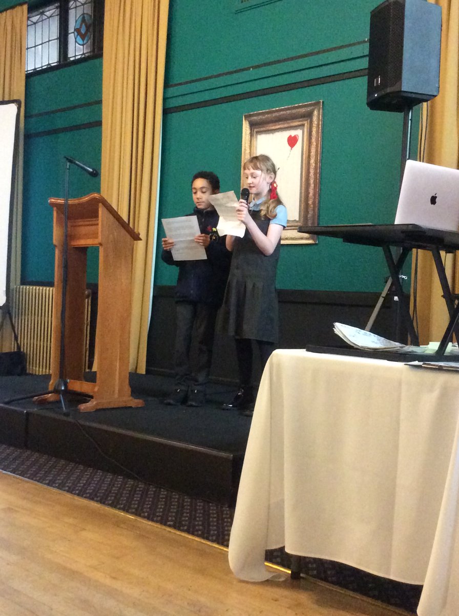 Today, these children went to the Stockport Climate Action Now event at the Guild Hall, presenting their letter to the future.
They were fantastic and we are very proud of them!