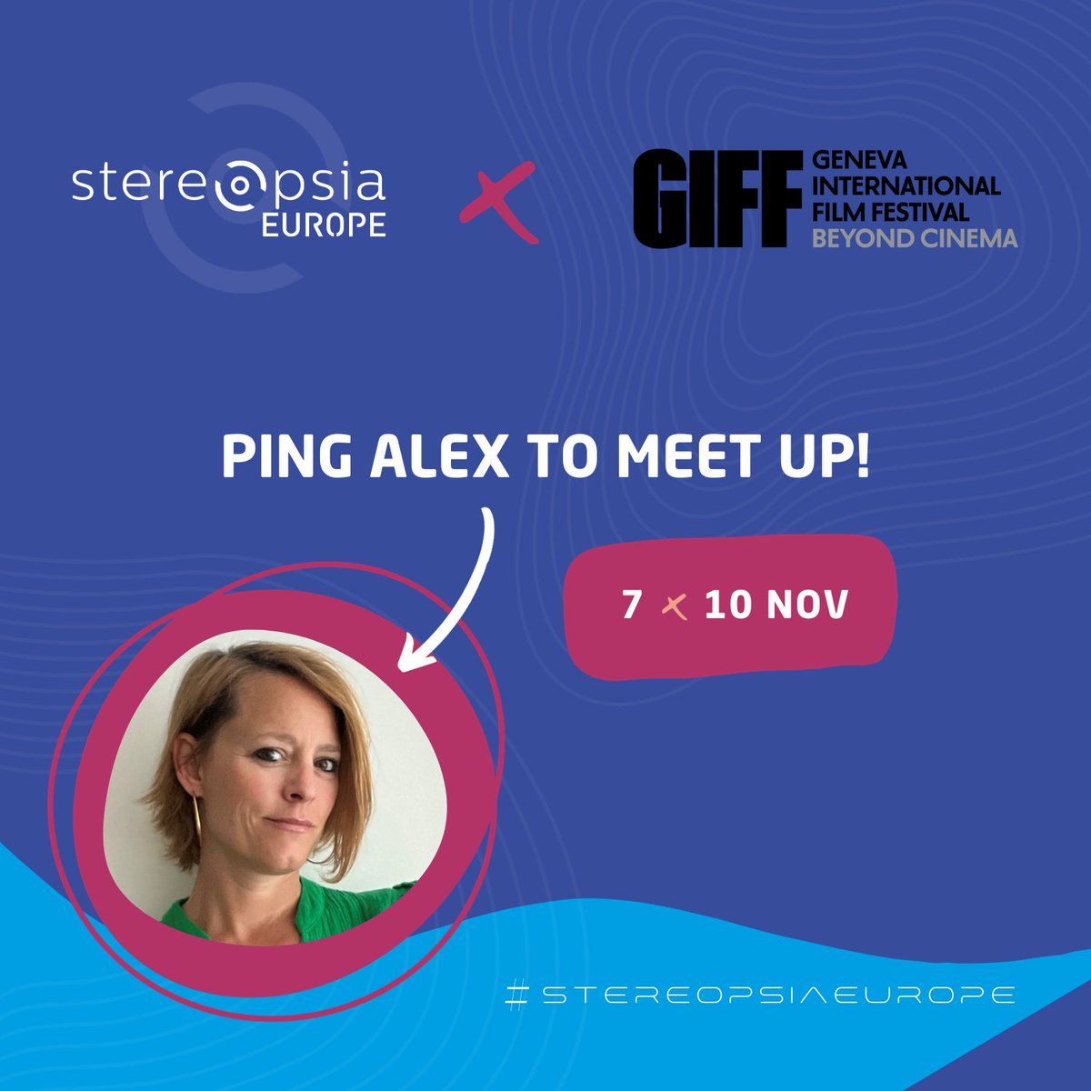 🔜@GIFF_ch
Our Managing Director @alex_stereopsia will be attending @GIFF_ch next week!  

Ping her if you want to meet up!  

#giff #vr #xrcommunity #xrcrowd #filmfestival #xrevent #stereopsia