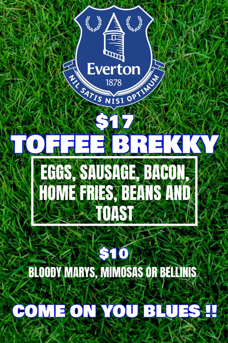 Everton v Brighton - Sat 4 Nov - Kickoff 11am #COYB ! 💙⚽️ @Everton @EvertoninUSA @EvertonUSA @NAToffees @nyc_evertonians @efc_fanservices @EFC_FansForum #brekkyready 😎