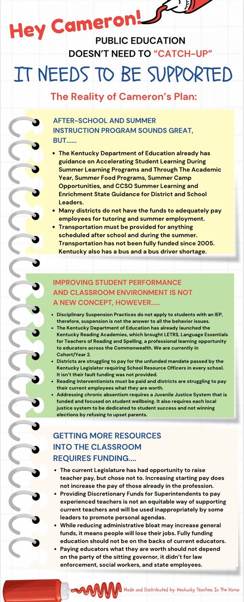 KyInTheKnow's tweet image. Public education doesn’t need to “catch-up”! It needs support.