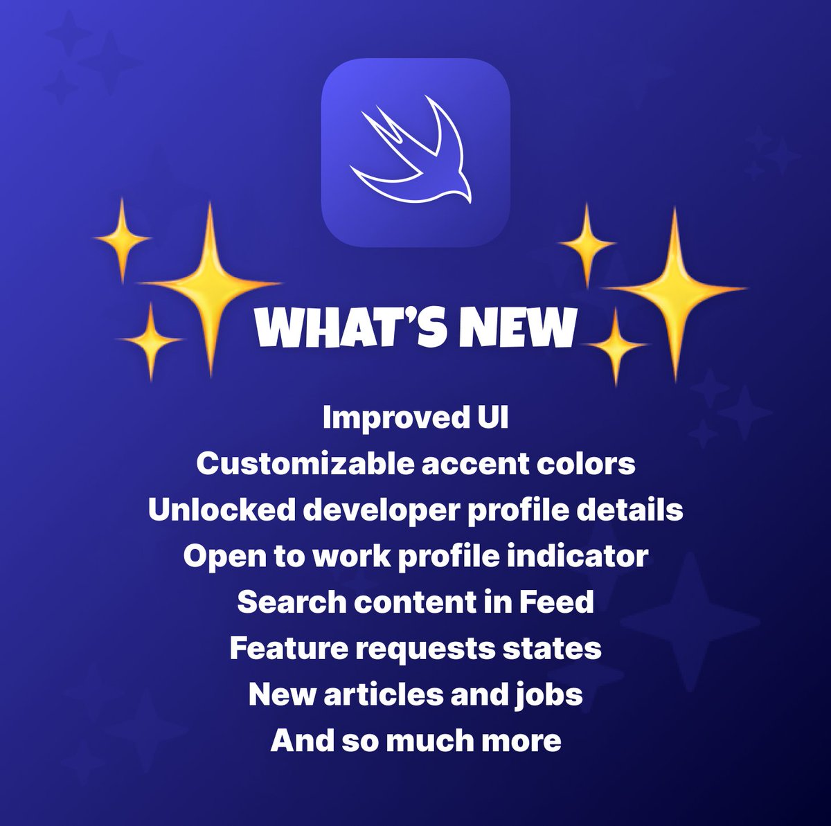SwiftHubApp's tweet image. Version 2.0 is live ✨
apple.co/391RxtN
#swiftlang #swift #iosdev #apple #swiftui #swifthub