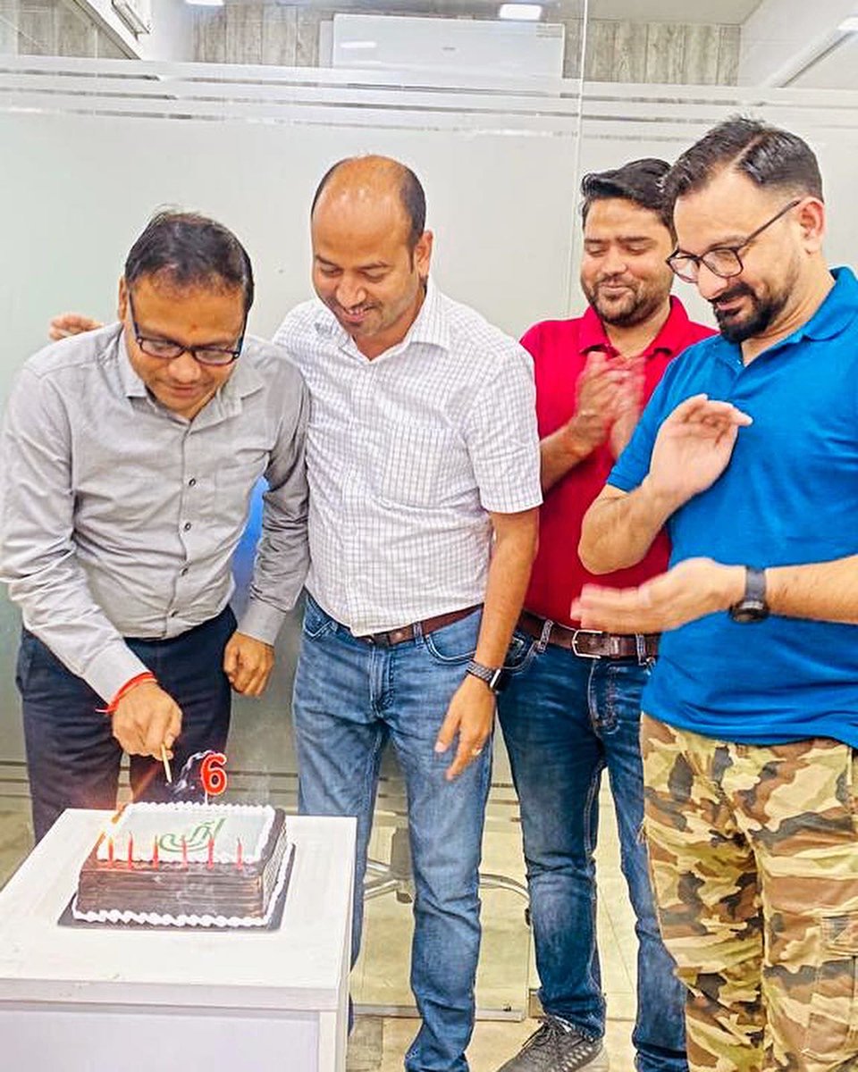 JaikrishanGaur's tweet photo. Today we celebrated 6th anniversary of JJ Waste Solution Pvt Ltd. It has been a great journey I would like to thank all my Colleagues who have worked hard to make us successful and everyone who has been a part of our journey in any form. Thanks you everyone once again 😊👍🎉 https://t.co/2qUsSuDe6d
