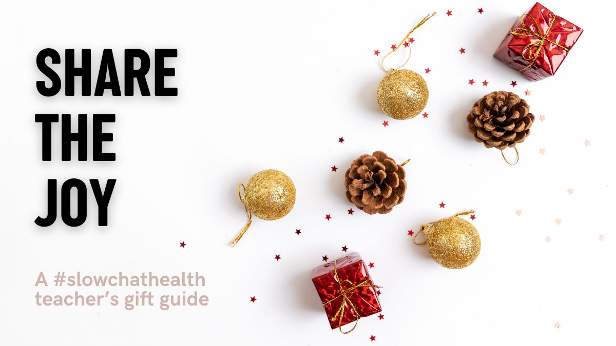 The holiday season is just around the corner, and that means my social media feed is inundated with gift guides! Tired of the same old teacher-themed trinkets and generic coffee mugs, here’s my attempt at what a #slowchathealth gift guide might look like. slowchathealth.com/2023/11/03/tea…