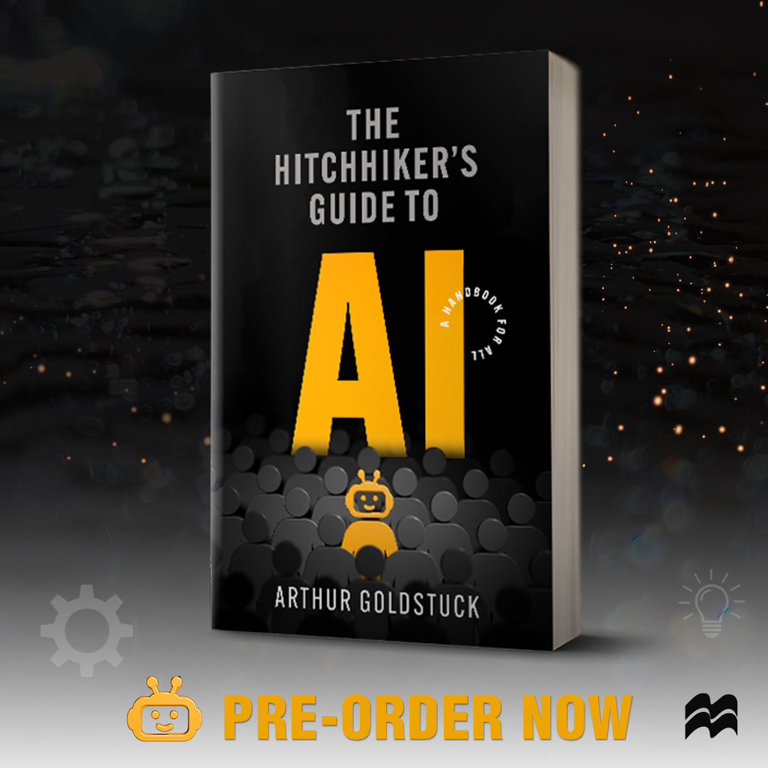 The Hitchhiker’s Guide to AI is aimed at both beginners and those who consider themselves experienced or skilled at using AI. It draws on many years of direct access to global & regional leaders in using AI and offers unique advice. Pre-order now: bit.ly/3FKshVO