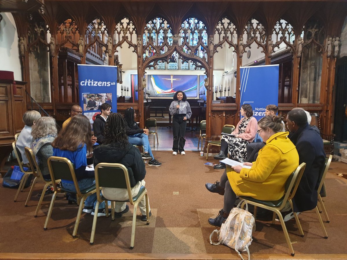 Thank you @LilianGreenwood for meeting to discuss the @CitizensUK 'Citizens Agenda', for listening to our community leaders stories, and committing to work with us on solutions. 🔥Powerful stories on #migration #antiracism #mentalhealth from @NottmGirlsAcad & @StNicsChurch