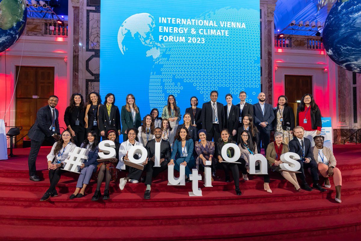 IntForumVienna's tweet photo. It's a wrap!  🎉 Thank you for being part of #IVECForum23!
We've discussed innovative energy and climate #solutions, set in motion new partnerships and forged a path towards sustainable development. Let's carry the momentum to #COP28 and beyond💪 https://t.co/oHfeHnpbCX