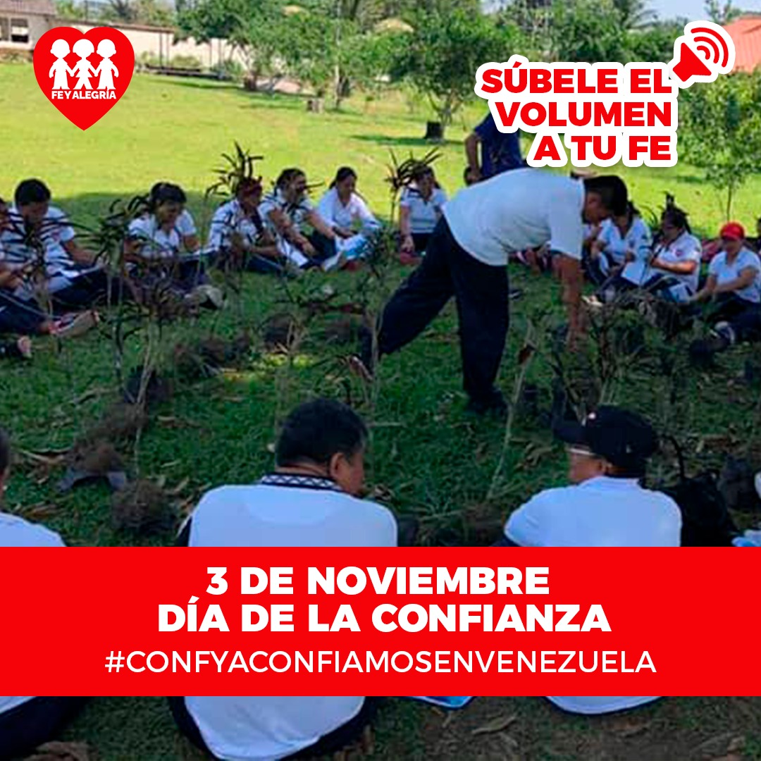 FeyAlegriaVE's tweet photo. Hoy unimos nuestras voces para invitarlos a subirle el volumen a la Fe y a la confianza para  juntos construir los sueños de miles de niños, niñas, adolescentes y adultos que apostaron por una educación para la vida.  #ConFyAConfiamosEnVenezuela https://t.co/zhUB0WwcvB