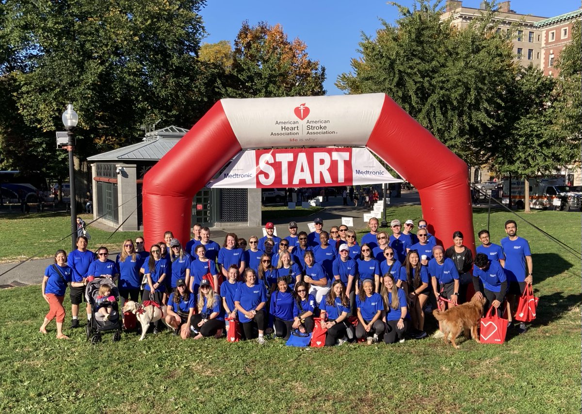 Big thanks to Alex Becerra who captained the Dermatology team at last Sunday's <a href="/AmericanHeartMA/">American Heart Association: Massachusetts</a> Boston #HeartWalk (pictured here with his dog Beacon and John Munger) joining over 140 other <a href="/BIDMChealth/">BIDMC</a> walkers. Great job!