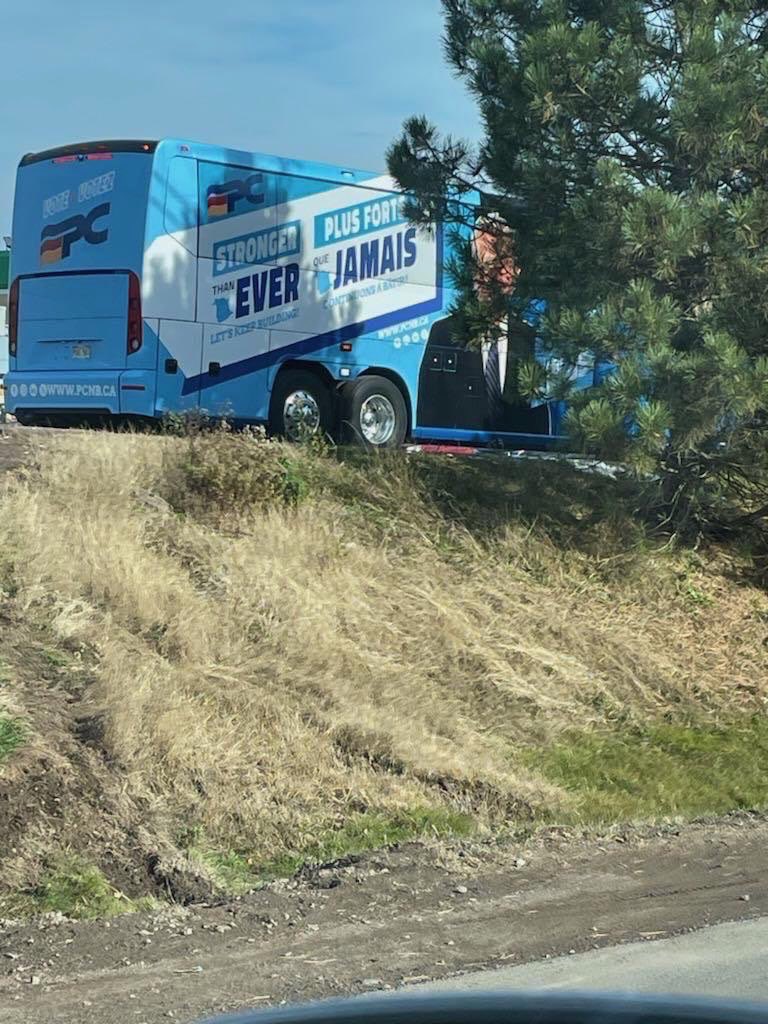 nbpoli's tweet photo. @poitrasCBC Yet that bus is on the highway today https://t.co/jiTjNi1jph
