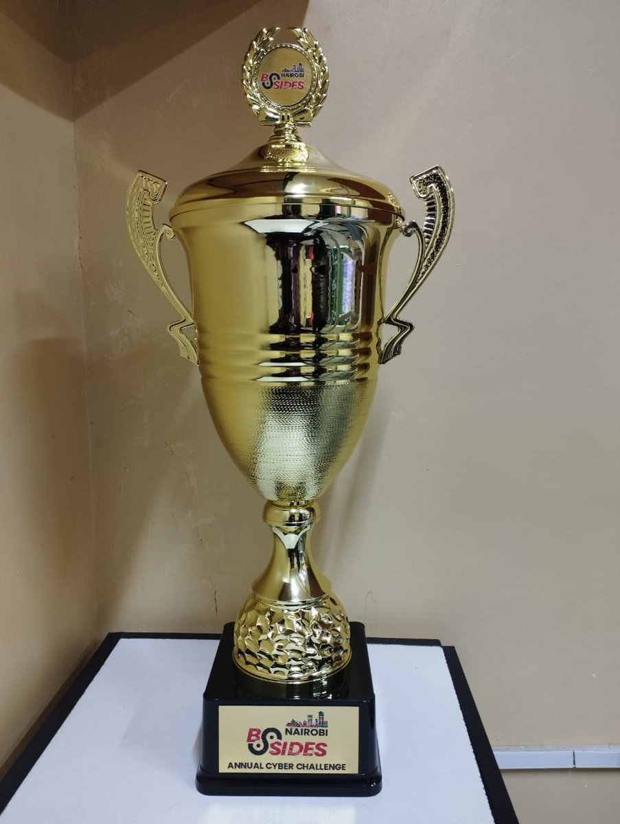 muchilwa's tweet photo. @BSidesNairobi @CTF_Room aren't joking around.
https://t.co/cjCvZKhZAX
To the victors.
@inkmarksolution always delivers.. Official regional swag partners for anything cybersecurity. https://t.co/dRHNzerQ2L