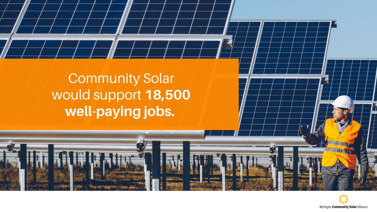 According to <a href="/michiganstateu/">MSU</a>, #MICommunitySolar would positively impact communities across the state. By expanding customer choice, supporting jobs and contributing to the economy — community solar is a win-win. Learn more: bit.ly/3G2coc4