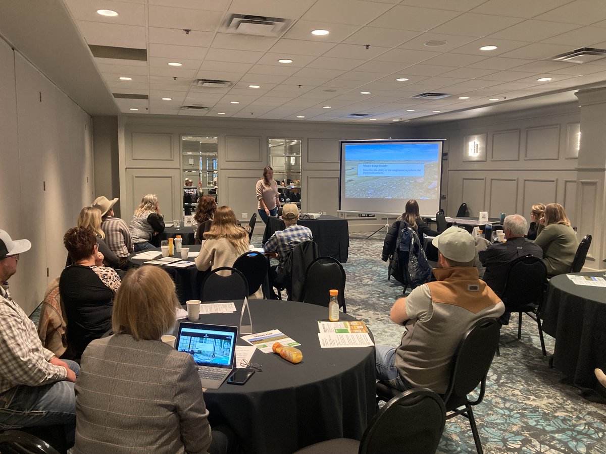 Yesterday, our Range Technician, Marika Sherman, presented on an introduction to Range Health Assessments for Landowners at the Range Health Conference put together by @CFGA_ACPF #nativegrasslands #grazingmanagement #rangehealth