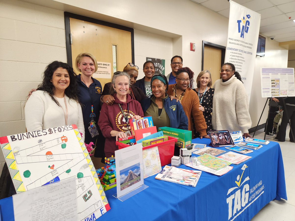 Shout out to these amazing TAG educators for answering all the questions about @PGCPSTAG at the @PGCPSSpecialty Showcase!!!! (Mrs. Stone is not pictured) Thanks Team!!!