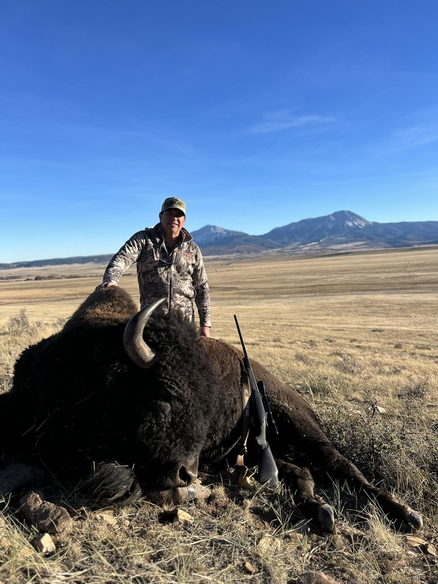 Thank you to JW Ranch Co in Cuchara CO for the once in a lifetime Buffalo Harvest Hunt. This opportunity wasn’t taken lightly…the Buffalo is most iconic symbol of the American West. A day I’ll never forget.