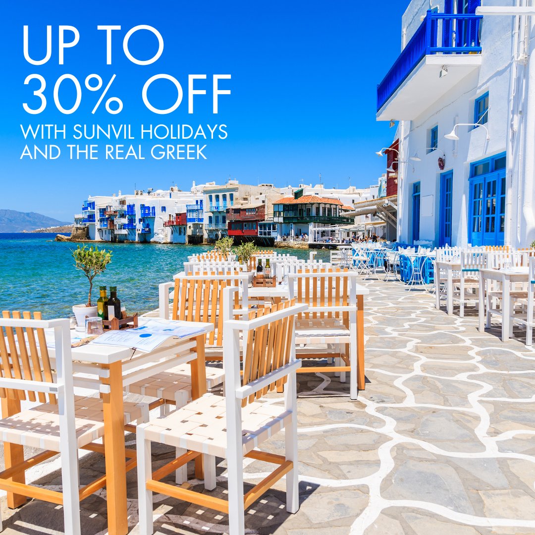 winningmomentuk's tweet photo. Sign-up at https://t.co/T1XIPky8Li
Quote "Waitrose Magazine" to receive 10% off a holiday to Greece with Sunvil. Book direct by 31 December 2023.
30% off main menu food at The Real Greek in January 2024. https://t.co/TNhptX40kK

#offer #waitrose #sunvil #therealgreek https://t.co/IfHi3PWDet