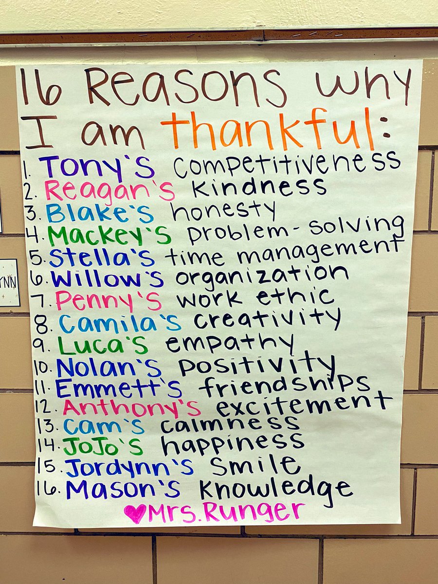 16 Reasons Why I’m Thankful 🧡❤️