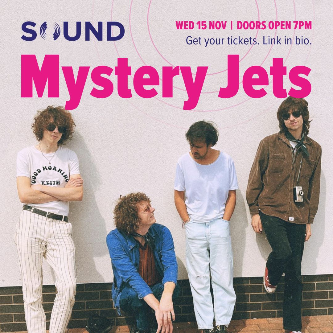Legendary noughties indie band, @mysteryjets, will be taking to the stage at SOUND Cafe in the Cumberland Hotel to perform their iconic hits on the 15th November, with doors opening at 7:30pm. Find tickets via Ticket Tailor