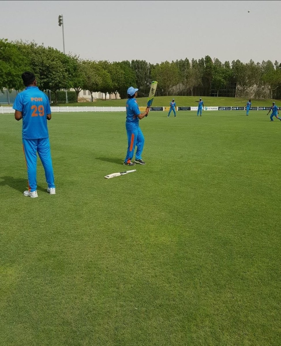 At the Dubai @ICCAcademy cricket ground 5 years ago.