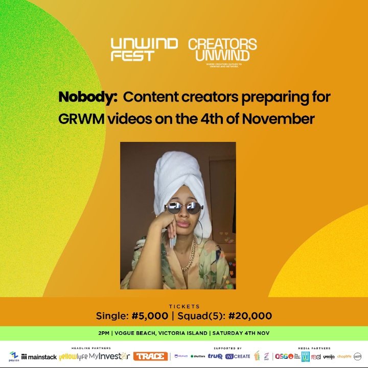 creators_unwind's tweet photo. We can't wait to see all our Creators tomorrow!!!๐บ๐
#creators #Creative #creatorsunwind #unwind https://t.co/SvINLPFhgb