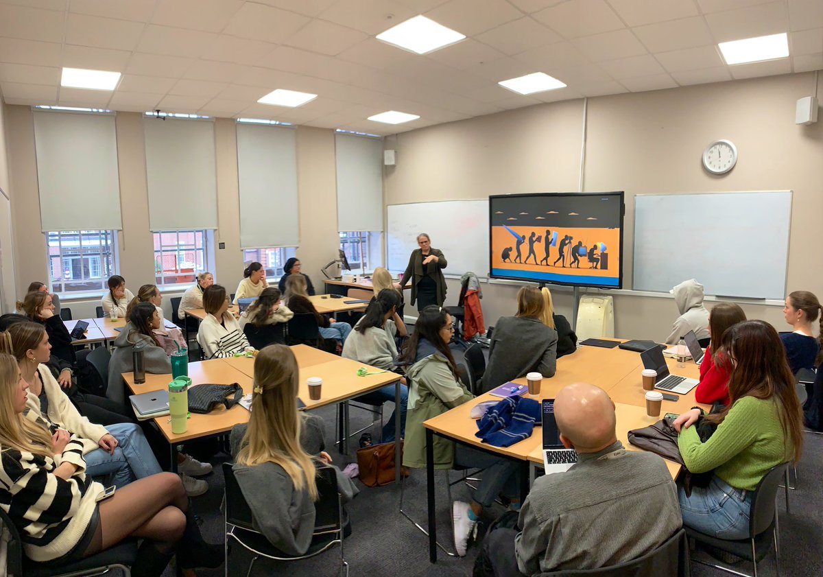 muyvva's tweet photo. An absolute pleasure of having Kate Lacey from @SussexUni as a guest speaker for Media Histories and Futures module at @regentsuni The lecture definitely left some resonance! https://t.co/dcj2uDVI9M