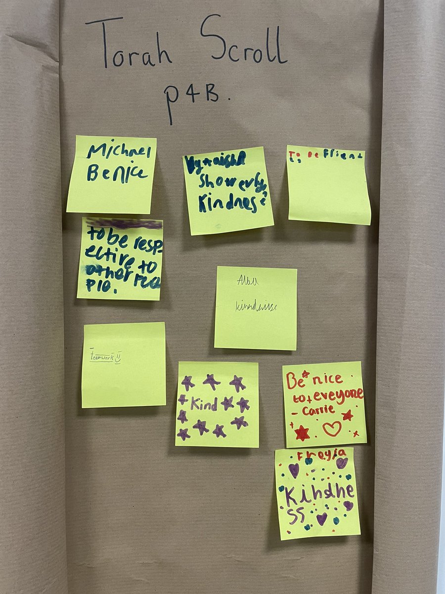 Today, p4 did a lesson on the synagogue. We looked at two special items - a menorah candle and torah scroll. As the menorah candle symbolises hope, we explored the meaning of hope and even wrote down some of our own hopes. P4 were fantastic! #pgde #strath <a href="/BroomhillPSG/">Broomhill Primary School</a>