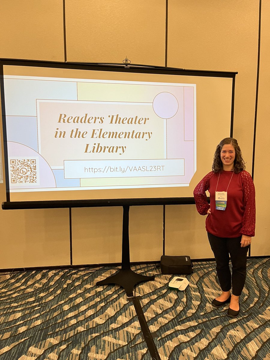 Just presented at #VAASL23!! I’ve loved getting inspired by other librarians and authors these past few days! @RVESrobins