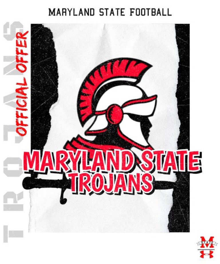 BaffroTom's tweet photo. After a great conversation with @MarylandSt_FB I’m blessed to receive my 5th offer. 
@oc_football @CoachCole42 @biggkit @iM_CoBo https://t.co/IF8j4txeew