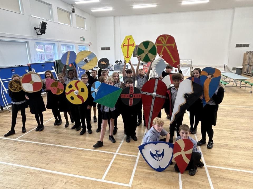 This week, Year 7 have been re-enacting the Battle of Hastings in History.  Students had lots of fun and created some incredible shields. Great to see year 7's enthusiasm for history!