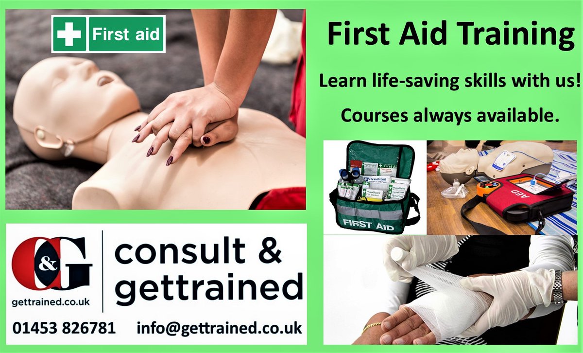CGServices's tweet image. Want to learn life saving skills in a day?

Our Emergency First Aid at Work course on 13th Nov is for you!

Only £110 + VAT per candidate &amp;amp; counts for #DriversCPC hours
Book your place now @ GetTrained.co.uk

#FirstAid #Stonehouse #LifeSaving #Training