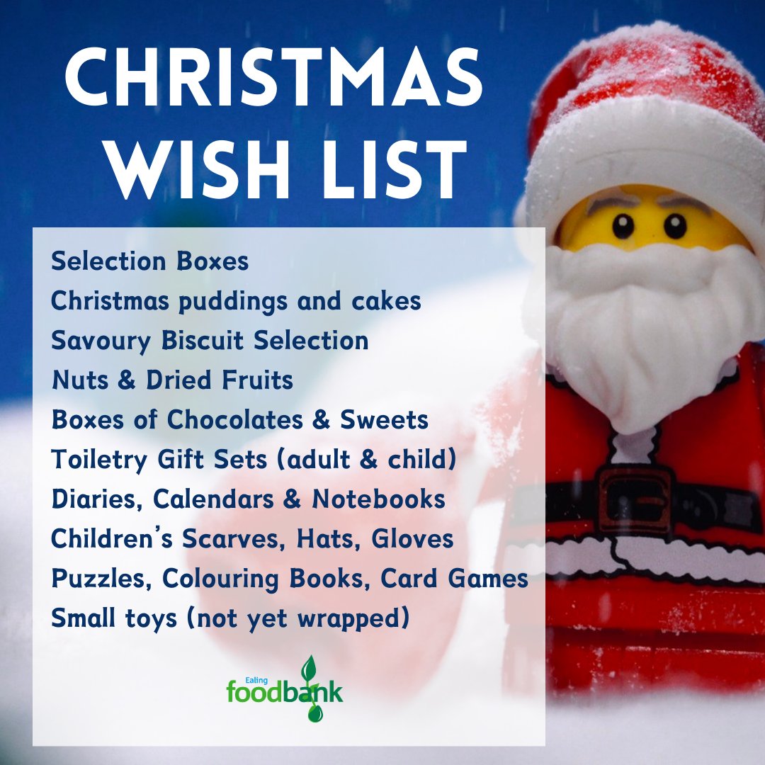 Ho, ho, ho! Want to help Santa out this year? This is our Christmas wish list. Please bring all Christmas-specific donations to us by Wednesday 6 December. Please only give new items which are not yet gift wrapped. Thank you so much!