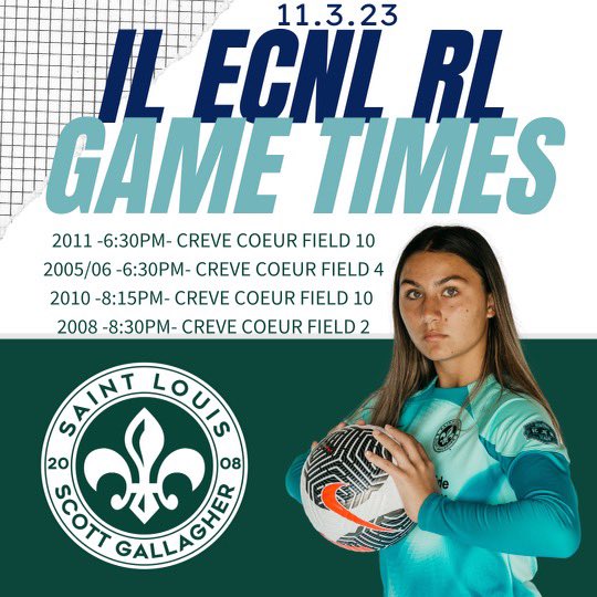 slsgilgirls's tweet photo. We are back in action this weekend in the @SLSGtournaments Fall showcase. Here’s our schedule for the weekend #slsgnation https://t.co/4Itztu5SHi