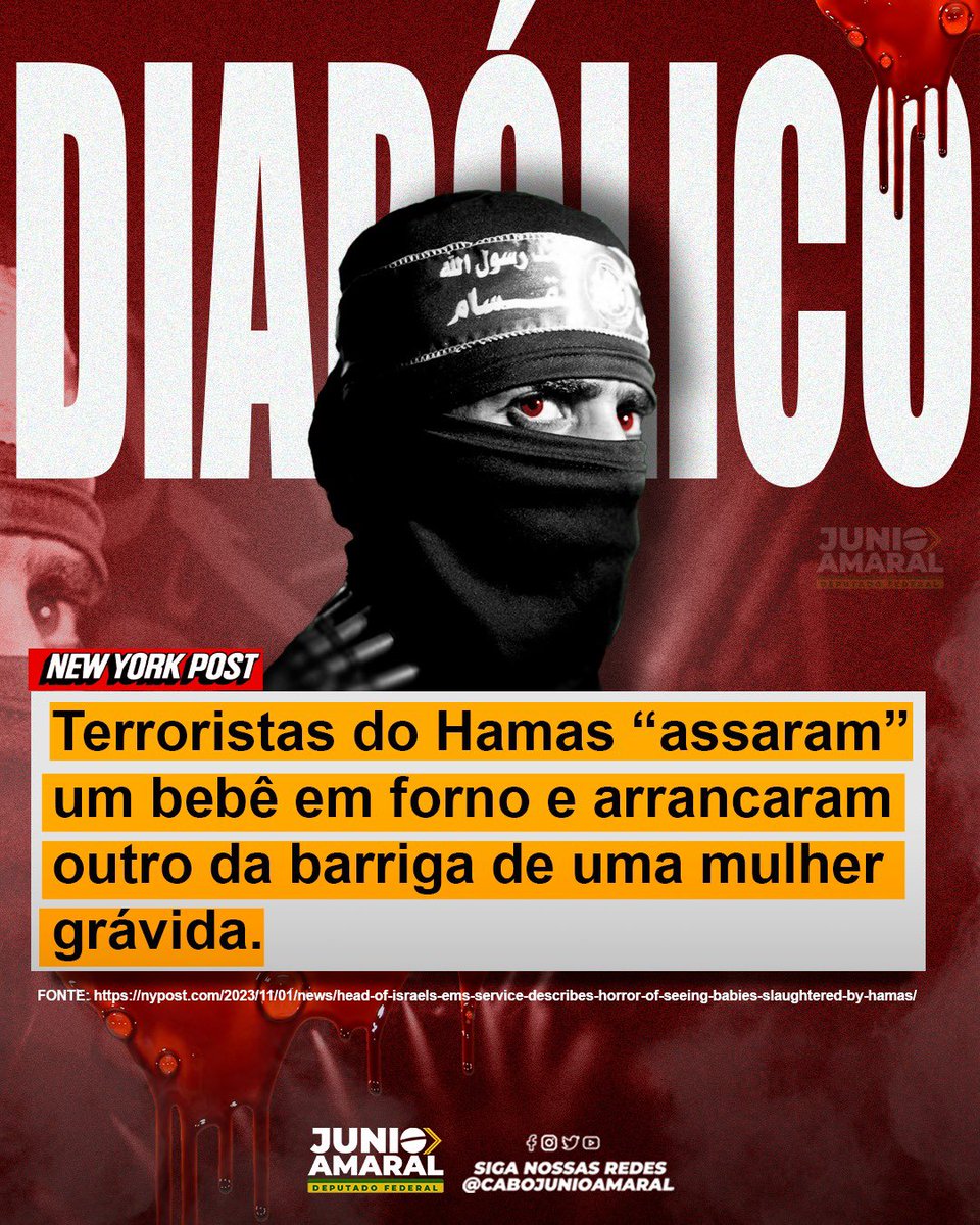 Relato de algumas das monstruosidades realizadas pelo grupo terrorista que é defendido por parte da esquerda brasileira. O chefe do esquadrão voluntário EMS de Israel descreveu os horrores inimagináveis ​​que viu no ataque cruel do Hamas em Israel – incluindo encontrar um bebê…