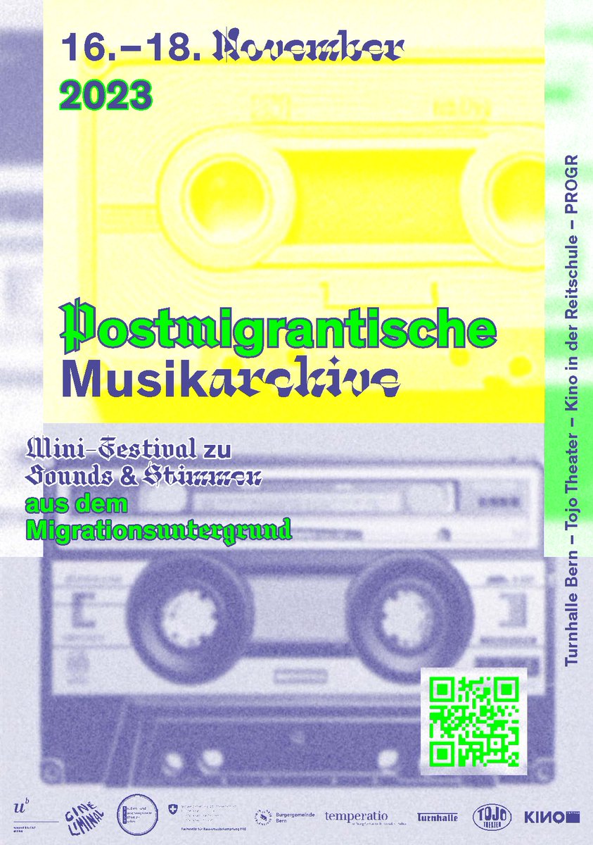 Anschliessend: 21:00 Film Screening „Liebe, D-Mark und Tod“ (2022).
Die Podiumsdiskussion findet im Rahmen des Festivals "Postmigrantische Musikarchive" (16-18. November 2023 statt (veranstaltet vom Public Anthropology Lab der Universität Bern).
anthro.unibe.ch/ueber_uns/post…