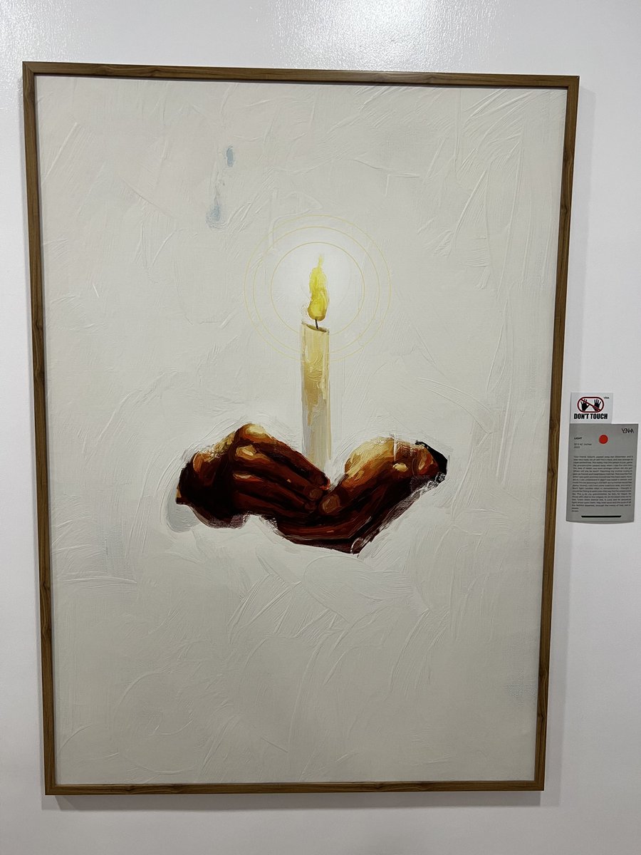 AnthonyAzekwoh's tweet photo. My favourite thing about my exhibition was the cards. 
Instead of convoluted art-speak, we wanted something that people could easily relate to, understand.
And over the course of the month, as I shed tears with strangers, I feel the mission was accomplished. https://t.co/uAirT2t1Wj