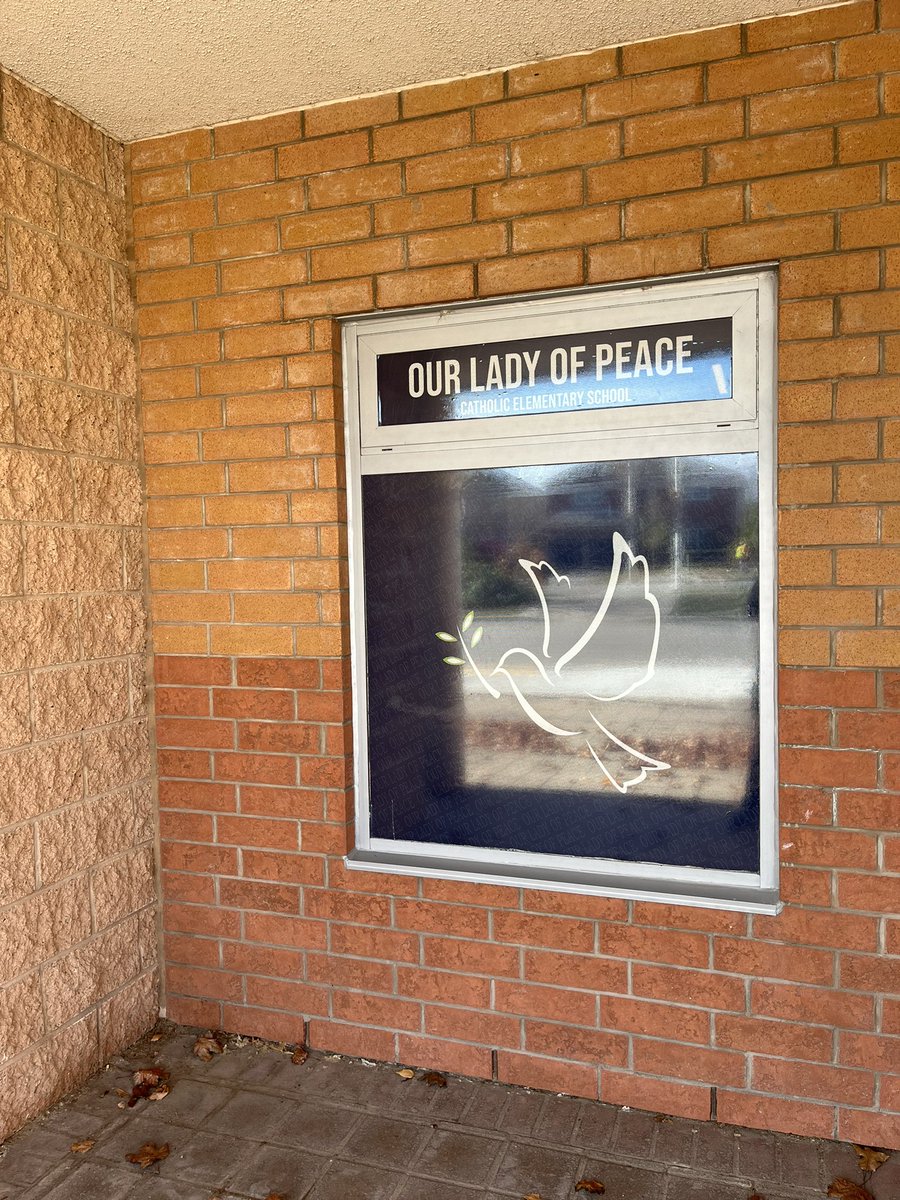 New front window look! Thank you to <a href="/HcdsbPrint/">HCDSB Print Services</a> for the design and install 🤩