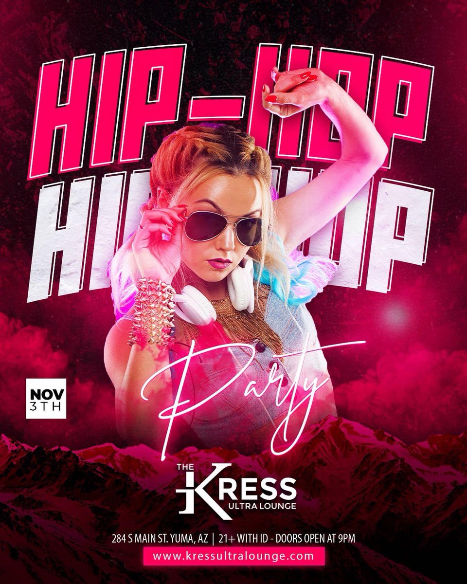 The only real Hip Hop Party is at The Kress Ultra Lounge! 🔊🔊🔊