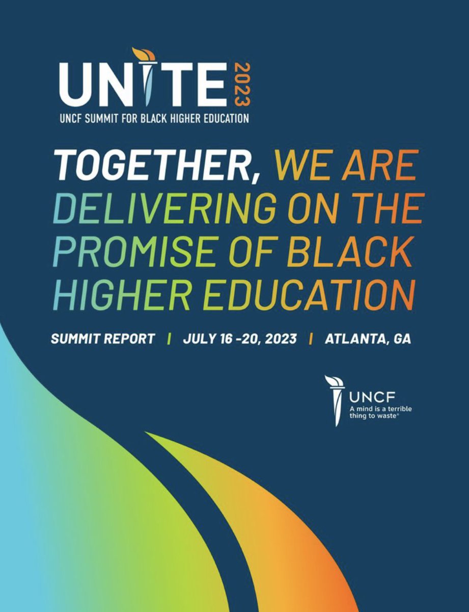 UNCFICB's tweet image. The UNITE 2023 recap report is now live! Thank you to all who joined, sponsored, and supported us. Your contributions made this summit a success!🥳

Take a moment to explore the report here: flipsnack.com/CEA5A8DD75E/un…

 #UNITE2023 #HBCU #SummitRecap