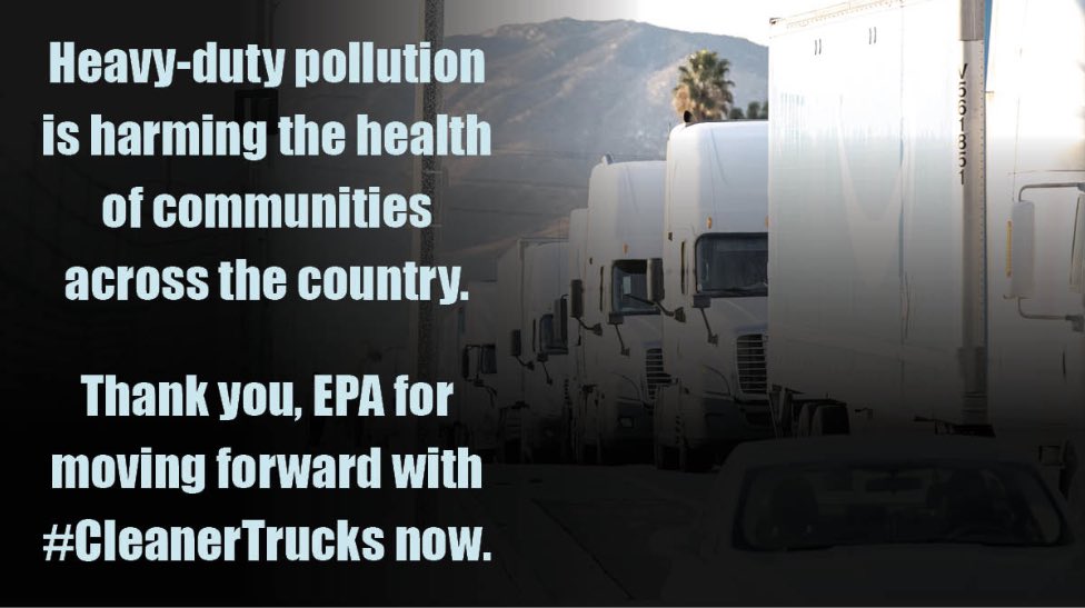 Thanks @EPAMichaelRegan! #CleanerTrucks standards can curb climate pollution and lower impacts, especially in our most vulnerable communities. Don’t stop there though! We need the strongest possible standards and soon! Finish the job! #EnvironmentalJustice #RouteZero