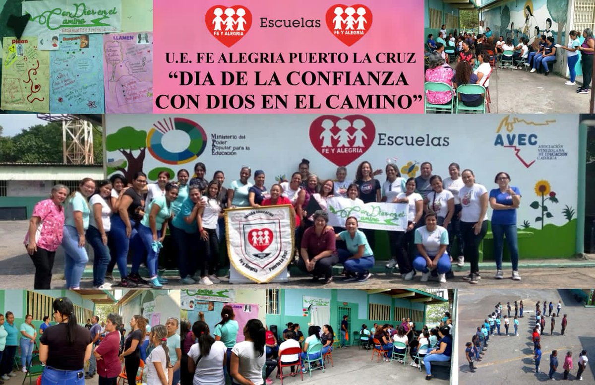 FEYALEGRAPUERT1's tweet photo. Hoy  unimos nuestras voces  para invitarlos a subirle el volumen a  la Fe y a la confianza  para  juntos construir los sueños de miles de niños, niñas, adolescentes y adultos que apostaron por una  educación para la vida.  #ConFyAConfiamosEnVenezuela https://t.co/kbPiw9tEOq