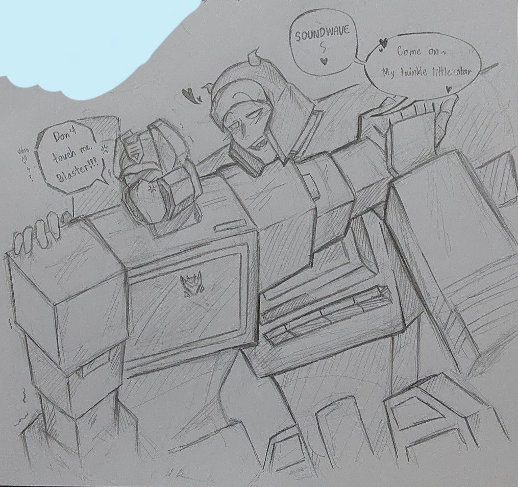 P_Pixel_Ink's tweet photo. Come on~❤️🌟
#Transformers #transformerg1 #Blaster #Soundwave #G1 https://t.co/dU2X2PoEGZ
