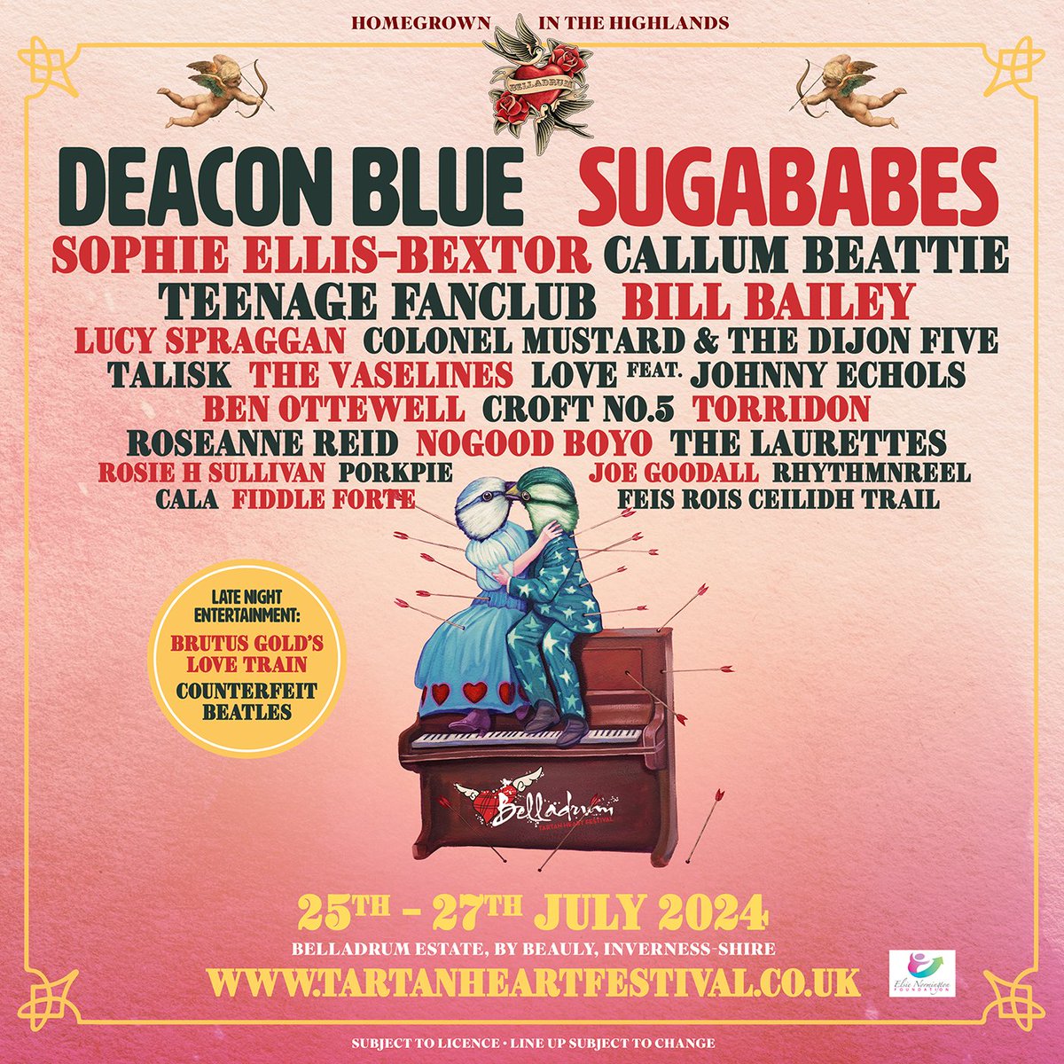 📣 First wave of acts announced for #Bella2024, including headliners, iconic Scottish band <a href="/deaconbluemusic/">Deacon Blue</a> and era-defining chart-topping British sensations @sugababes.

Plus the one-and-only <a href="/SophieEB/">Sophie Ellis-Bextor</a>, Highland favourite <a href="/callumbeattieuk/">Callum Beattie</a>, comedian <a href="/BillBailey/">Bill Bailey</a> and many more! 🎉