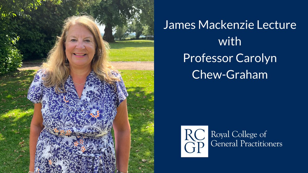 On 16 November at 5pm, @CizCG will be giving the annual James Mackenzie Lecture, on the importance of listening to patients, colleagues and participants in qualitative studies and how this qualitative work can lead to impact.