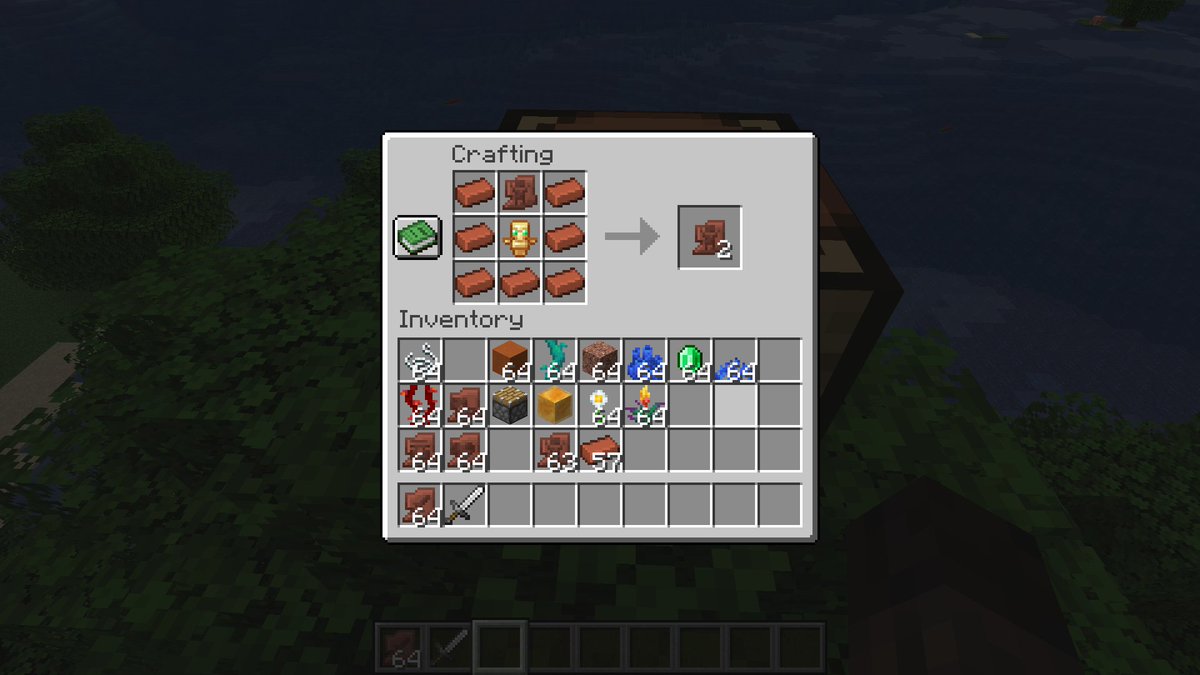 benracer85's tweet photo. Mise à jour du datapack avec l'ajout de recettes pour dupliquer les tessons de poterie. 🏺
4 Exemples en images.
@Minecraft @Mojang #Minecraft #MinecraftJavaEdtion
#Datapack https://t.co/zdyWvfhz6C