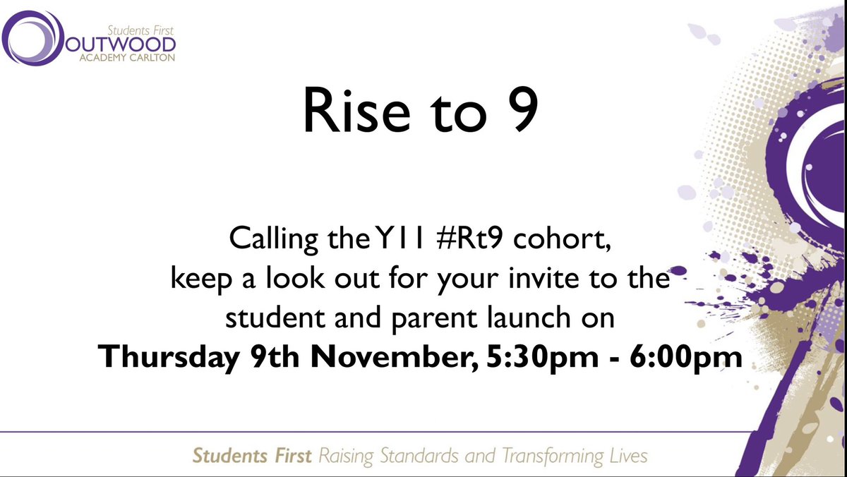 OACarlton's tweet photo. Calling the #OACA #Rt9 #2023Cohort and their parents. It’s nearly launch time. Keep a look out for correspondence at the beginning of next week! #GradeChasers #TransformativeAspirations https://t.co/nY2L1fVLlp