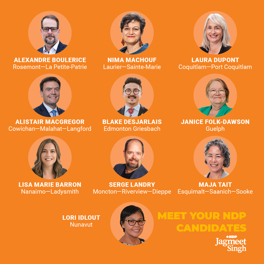 New Democrats don't work for the rich and powerful - we work for everyday people. And we're not going to stop fighting. Here are 10 more newly nominated NDP candidates that are going to make life better for you.