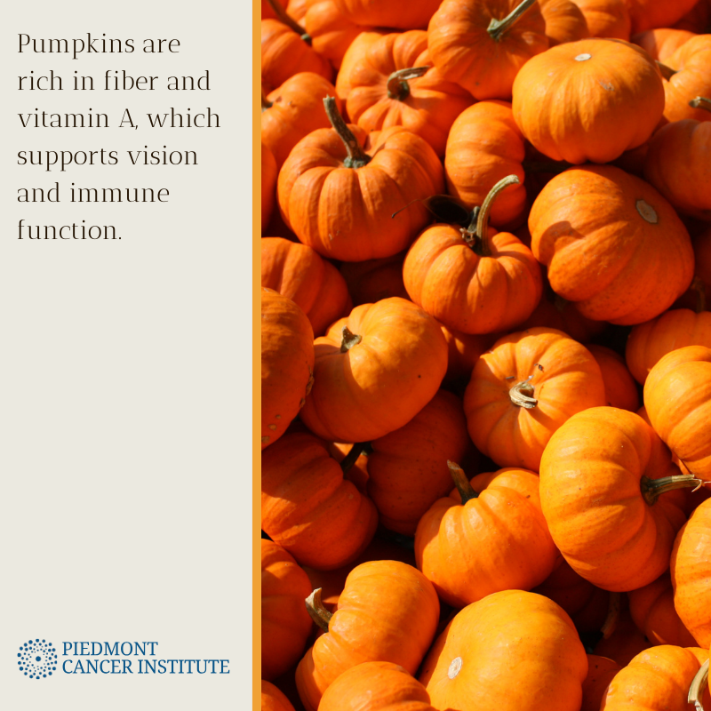 🍂 Embrace the power of pumpkin this November! Did you know that pumpkin, rich in antioxidants like beta-carotene, can offer valuable health benefits for cancer patients?  🧡

 #PumpkinBenefits #NutritionForHealth