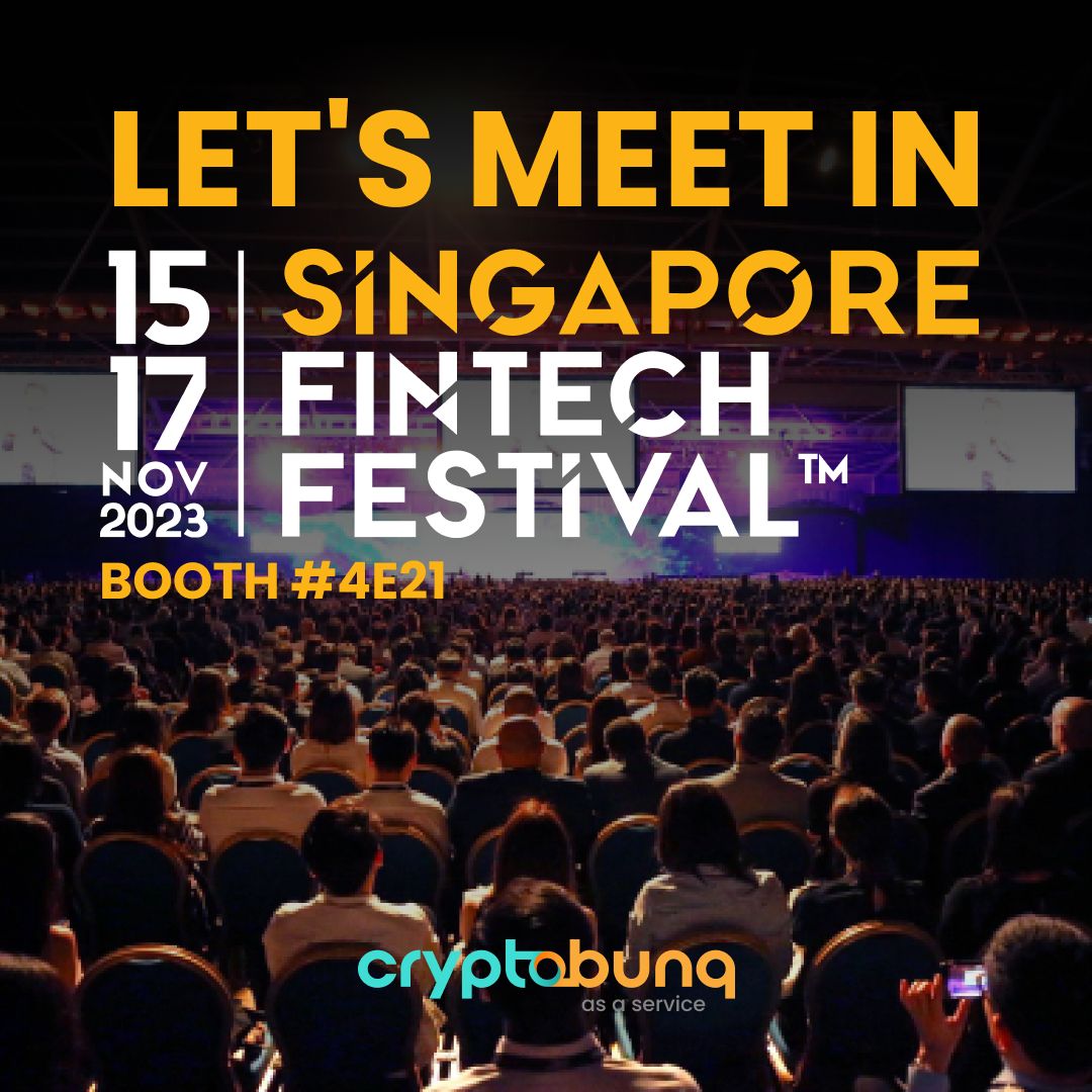 Join us at the Singapore Fintech Festival from 15-17 November at Booth #4E2. We'll be presenting our latest solutions and the EURK. To schedule a meeting with our team, please email info@cryptobunq.com. 
#SingaporeFintechFestival #Cryptobunq #EURK #Crypto